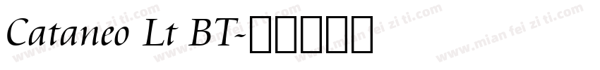 Cataneo Lt BT字体转换